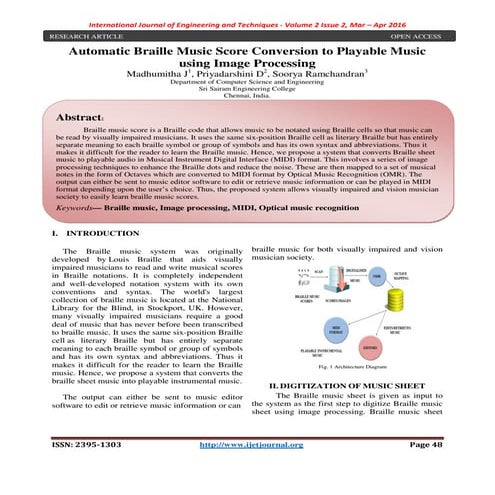 [IJET-V2I2P7] Authors:Madhumitha J, Priyadarshini D, Soorya Ramchandran