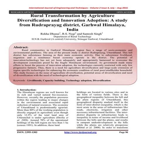 [IJET-V2I4P11] Authors: Rekha Dhanai, R.S. Negi and Santosh Singh