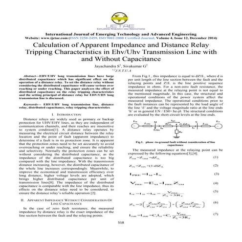 COMPENSATION OF FAULT RESISTANCE IN DISTANCE RELAY FOR LONG ...