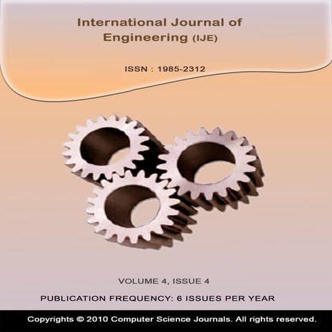International Journal of Engineering (IJE) Volume (4) Issue (4)