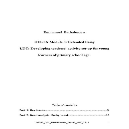 Cambridge Delta module 3 