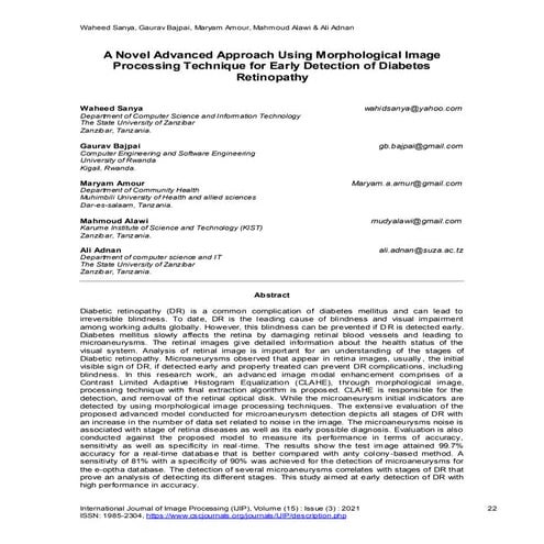 A Novel Advanced Approach Using Morphological Image Processing Technique for ...