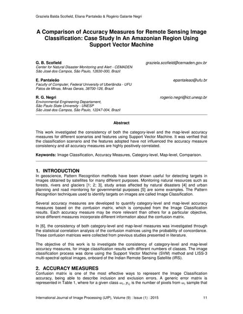 A Comparison of Accuracy Measures for Remote Sensing Image Classification: Ca...
