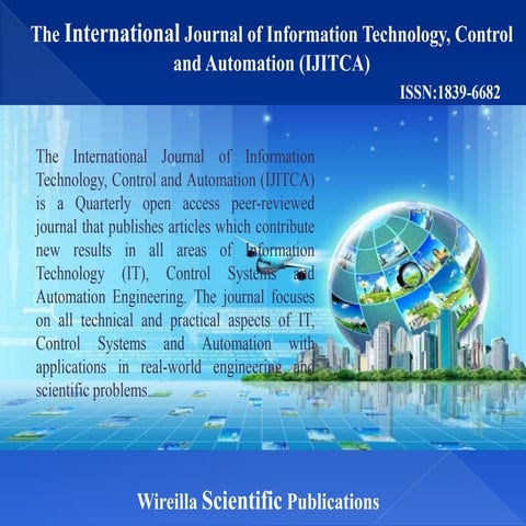 call for papers - International Journal of Information Technology, Control and Automation (IJITCA)