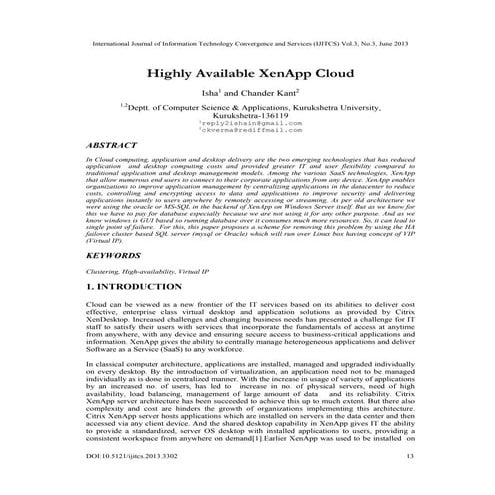 Highly Available XenApp Cloud