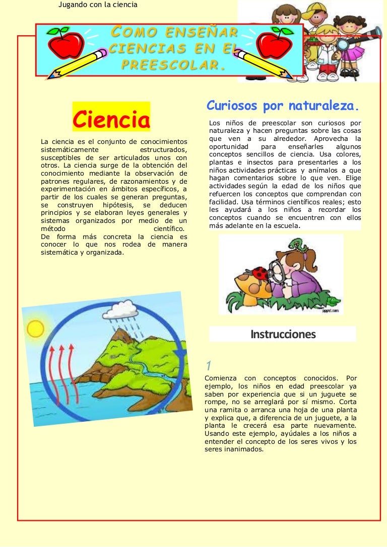 Como enseñar ciencias en el preescolar (2)