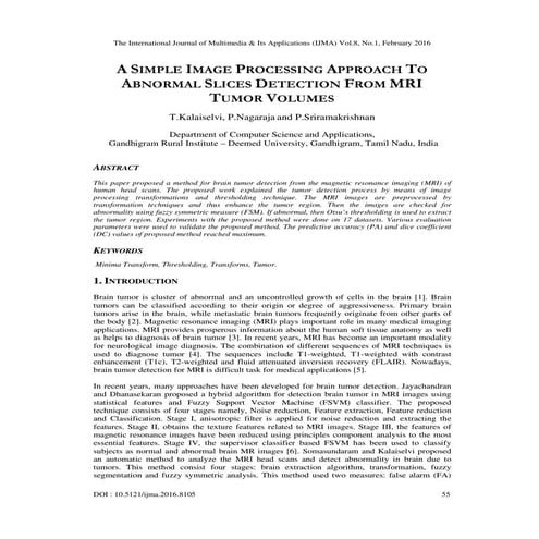 A SIMPLE IMAGE PROCESSING APPROACH TO ABNORMAL SLICES DETECTION FROM MRI TUMO...