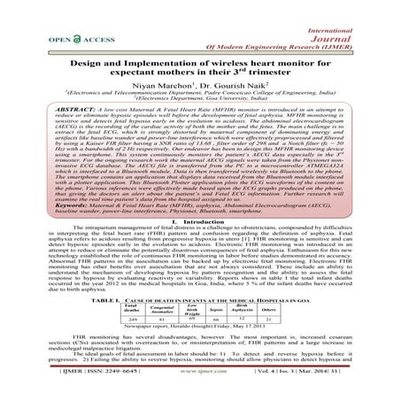 Design and Implementation of wireless heart monitor for expectant mothers in ...