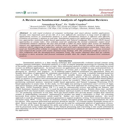 A Review on Sentimental Analysis of Application Reviews
