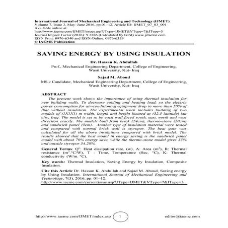 Thermal insulation of building | PPTX