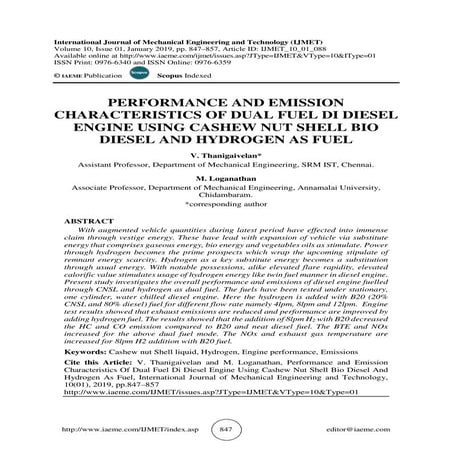 IRJET - An Experimental Investigation and Reduction of NOX and HC ...