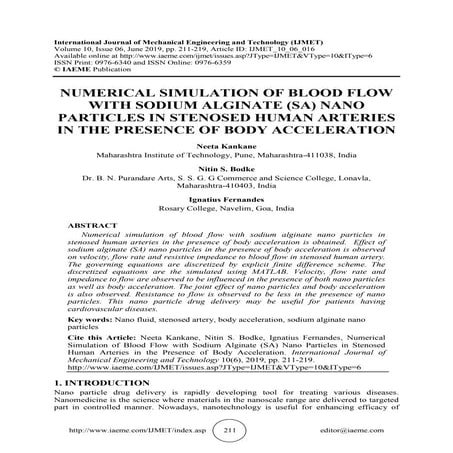Notes for Measuring blood flow and reactivity of the blood vessels in ...