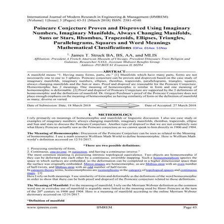 Poincare Conjecture Proven and Disproved Using Imaginary 