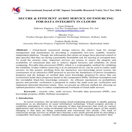 SECURE & EFFICIENT AUDIT SERVICE OUTSOURCING FOR DATA INTEGRITY IN CLOUDS