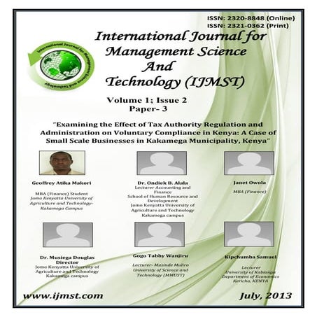 Examining the Effect of Tax Authority Regulation and Administration on Volunt...