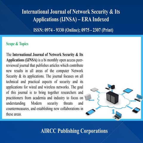 Research Article Submission - International Journal of Network Security & Its Applications (IJNSA) - ERA Indexed