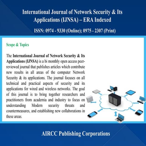 Online Paper Submission - International Journal of Network Security & Its Applications (IJNSA) - ERA Indexed