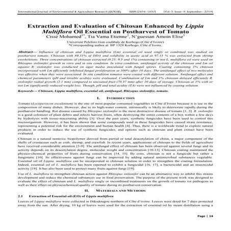Use of Chitosan as Edible Coating on Fruits and in Micro biological ...