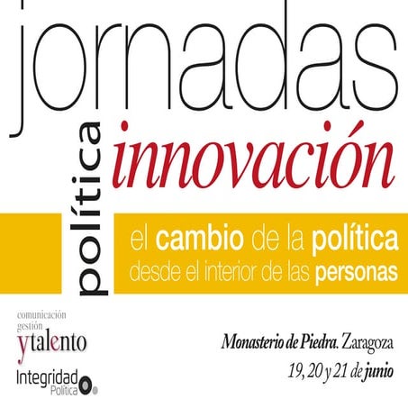 I Jornadas Innovación Política