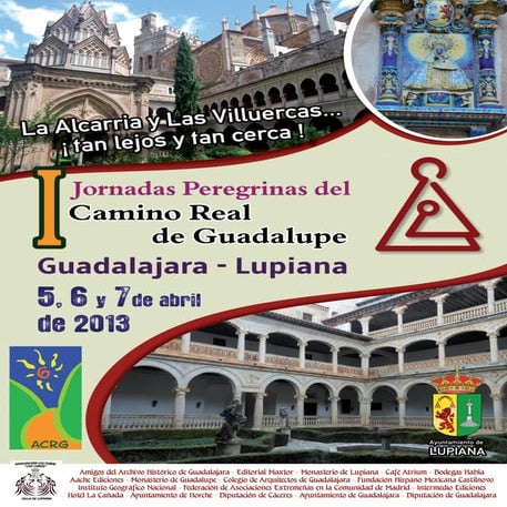 I Jornadas peregrinas Camino Real de Guadalupe. Programa