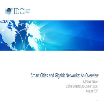 Smart Cities and Gigabit Networks: An Overview by Ruthbea Yesner Clarke