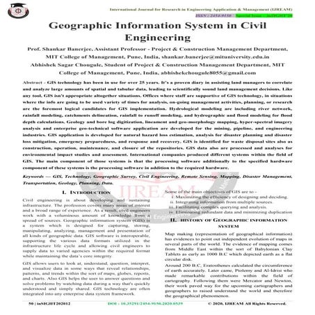 GIS in Civil Engineering