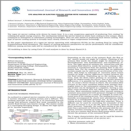 Ijri te-03-010 cfd analysis on ejector cooling system with variable throat ge...