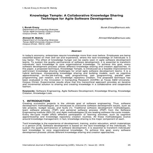Agile Knowledge Sharing | PDF