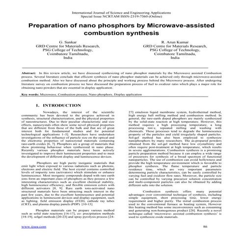 Microwave Assisted Synthesis of Metallic Nanostructures | PDF