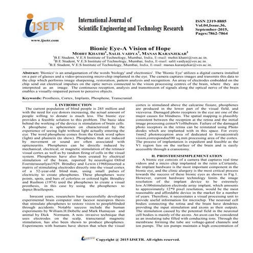 Bionic Eye- A vision of hope