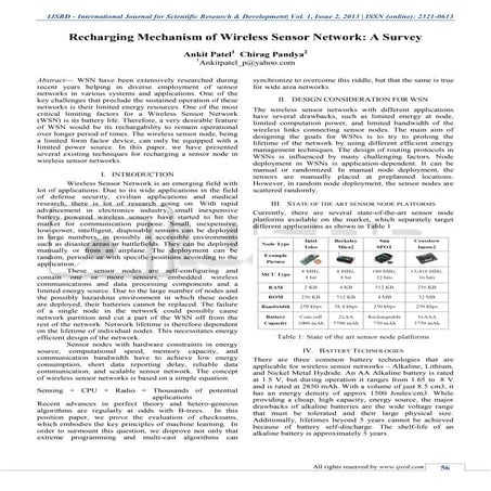 Recharging Mechanism of Wireless Sensor Network: A Survey