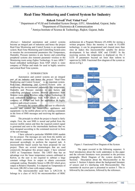 Real-Time Monitoring and Control System for Industry