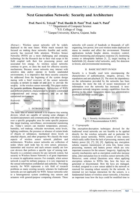 Next Generation Network: Security and Architecture