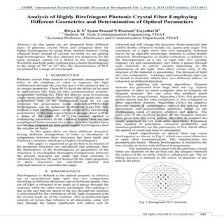 Analysis of Highly Birefringent Pho...