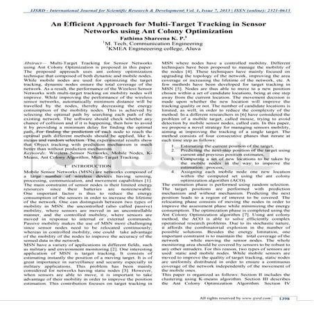 An Efficient Approach for Multi-Target Tracking in Sensor Networks using Ant ...