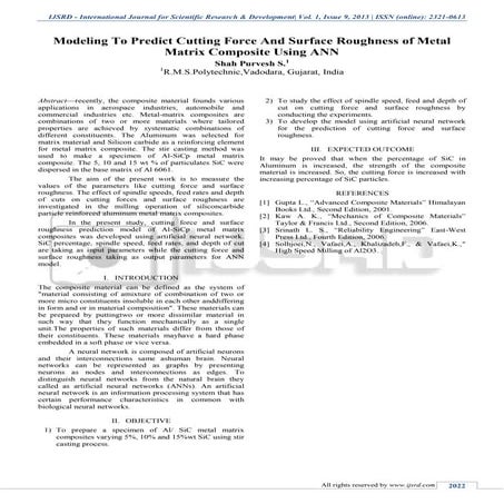 Prediction of surface roughness in turning | PPTX