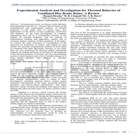 STRUCTURAL AND THERMAL ANALYSIS OF DISC BRAKE USING SOLIDWORKS AND ...