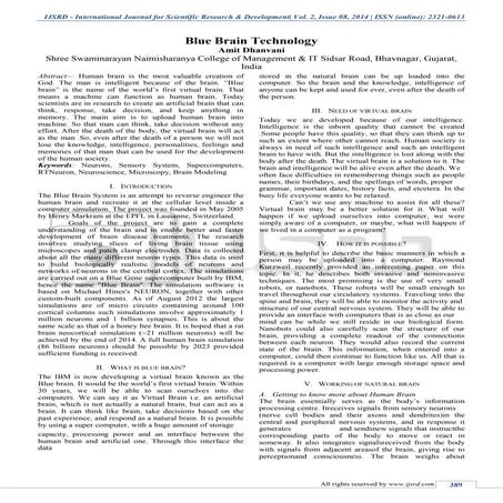 Blue Brain Technology