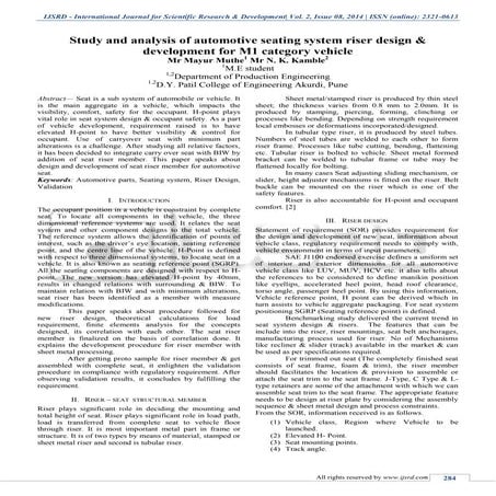 Study and Analysis of Automotive Seating System Riser Design & Development fo...