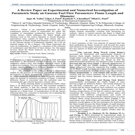 A REVIEW PAPER ON EXPERIMENTAL AND NUMERICAL INVESTIGATION OF ...