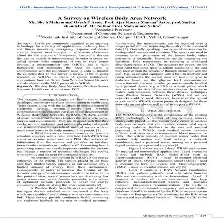 A SURVEY ON WIRELESS BODY AREA NETWORK