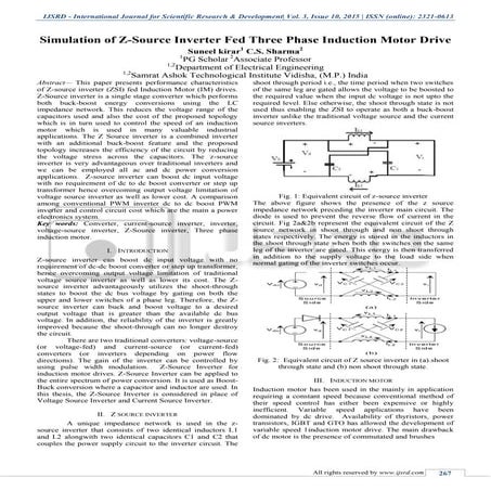 Simulation of Z-Source Inverter Fed Three Phase Induction Motor Drive