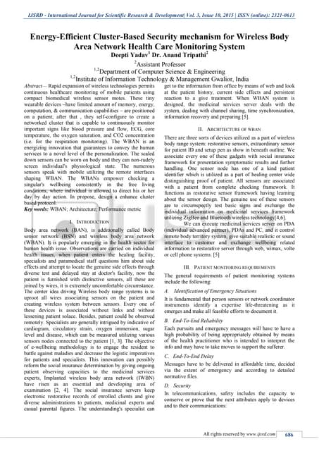Energy-efficient cluster-based security mechanism for Wireless Body Area Netw...