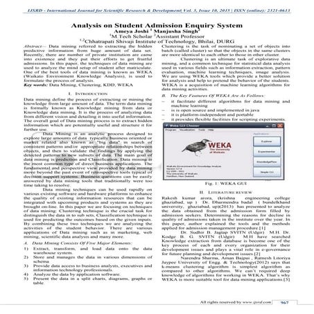 Analysis on Student Admission Enquiry System