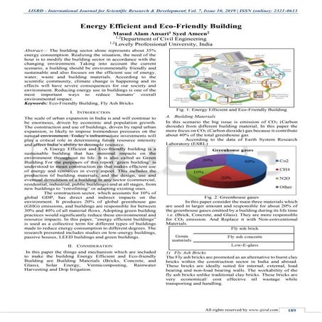 Energy Efficeint and Eco-friendly Building 