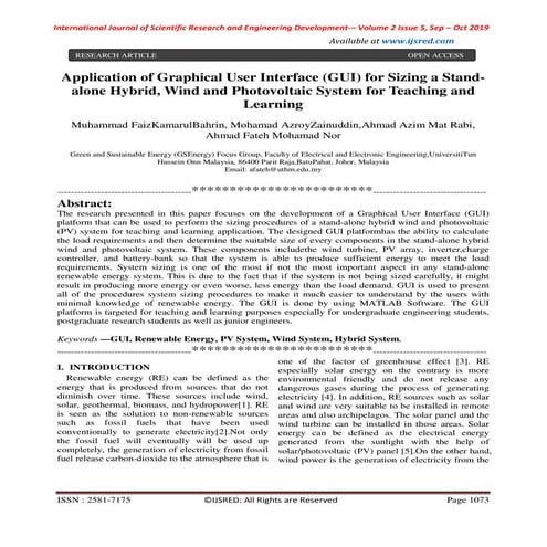 life cycle cost analysis of a solar energy based hybrid power system | PDF