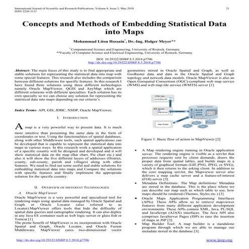 Concepts and Methods of Embedding Statistical Data into Maps