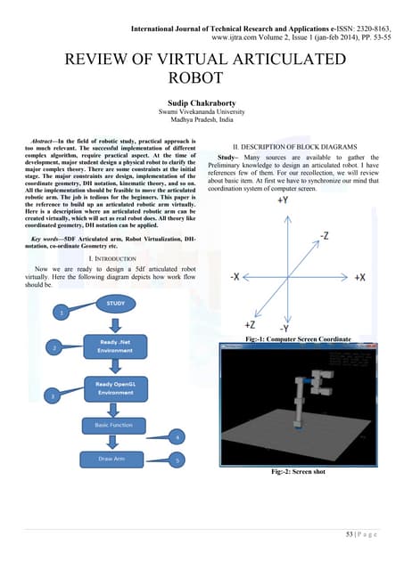 REVIEW OF VIRTUAL ARTICULATED ROBOT | PDF