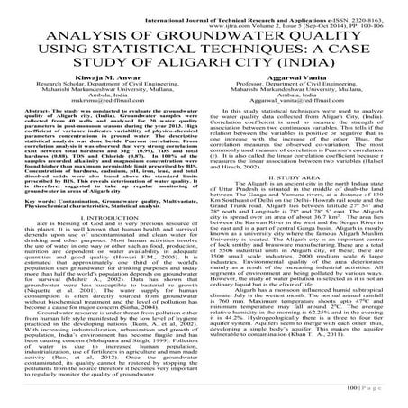 Water Quality Analysis of Dhaka City, Bangladesh | PDF