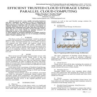EFFICIENT TRUSTED CLOUD STORAGE USI...